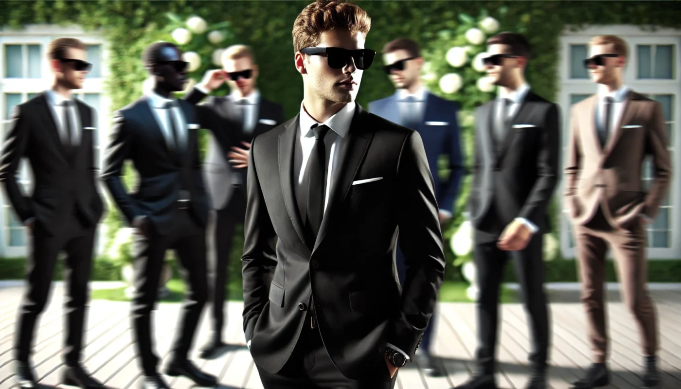 Gafas de sol para traje de hombre