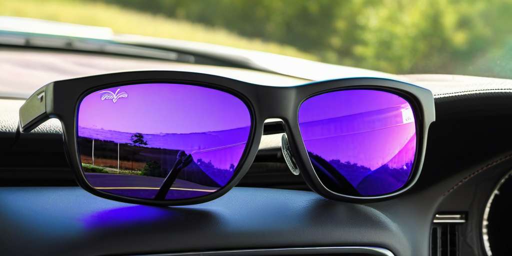 Gafas de sol en el coche